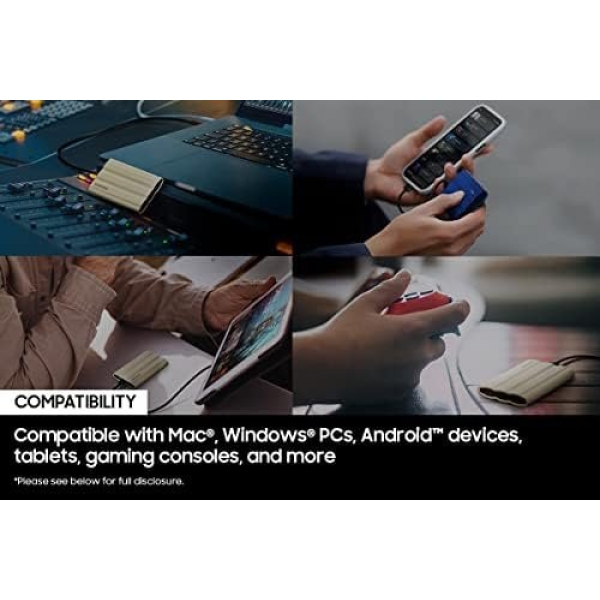 SAMSUNG T7 Shield 2TB, Portable SSD, up to 1050MB/s, USB 3.2 Gen2, Rugged, - Image 2