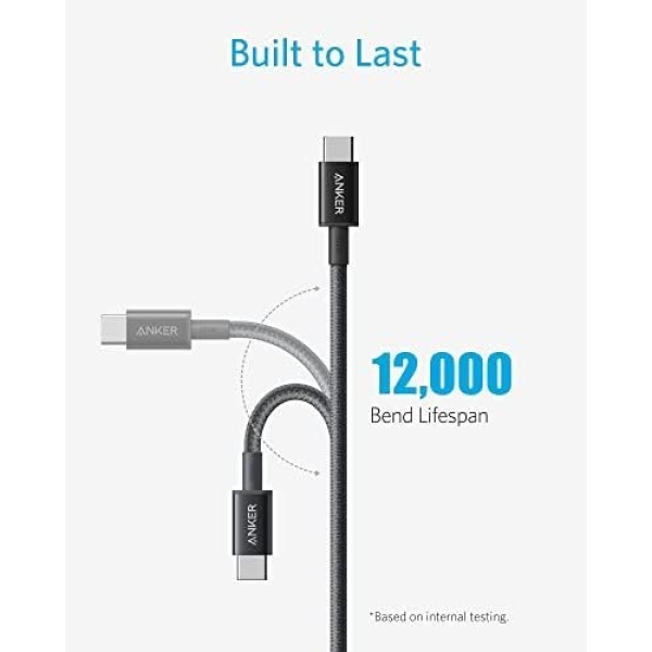 Anker USB C to USB C Cable (3.3ft 100W, 2Pack), USB 2.0 Type C Charging Cable - Image 5