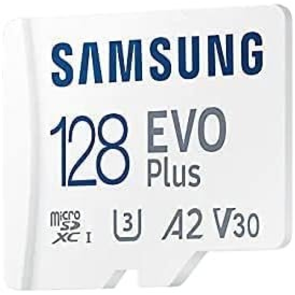 Samsung Evo Plus 128GB microSD SDXC U3 Class 10 A2 Memory Card 130MB/S Adapter - Image 2