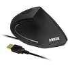 Anker® Vertical Ergonomic Optical Mouse, Wired, USB, 5 Buttons - Black - Image 2