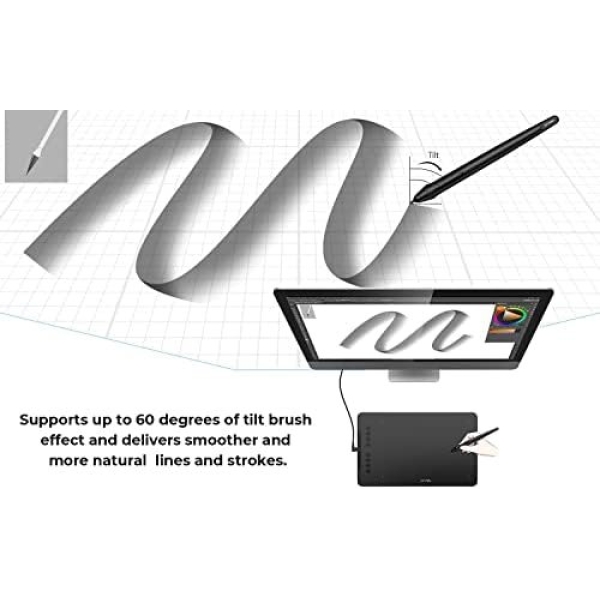 XPPen Deco 01 V2 Graphics Tablet 10x6.25 Inch Drawing Tablet 8192 Levels - Image 6