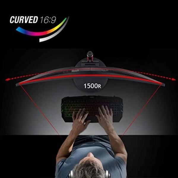 Nitro by Acer 27" Full HD 1920 x 1080 1500R Curve PC Gaming Monitor | AMD - Image 5
