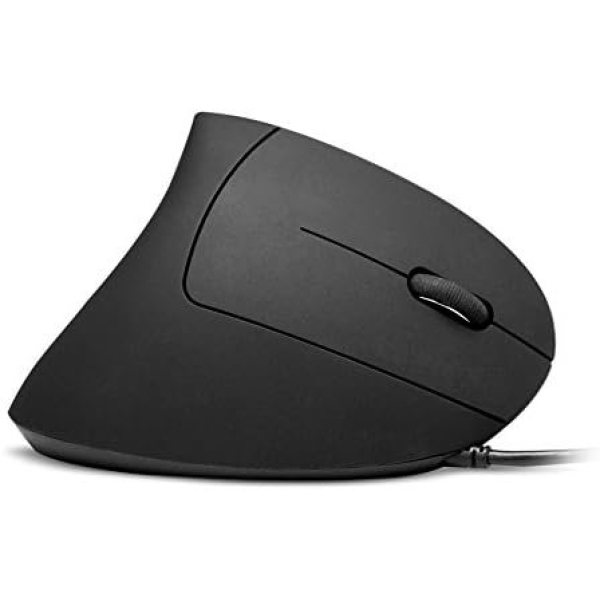 Anker® Vertical Ergonomic Optical Mouse, Wired, USB, 5 Buttons - Black - Image 4