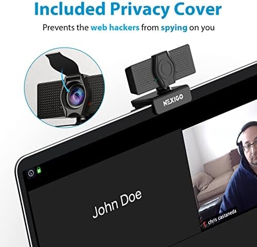 NexiGo N60 1080P Webcam with Microphone, Adjustable FOV, Zoom, Software Control - Image 3