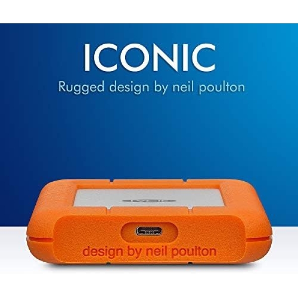 LaCie Rugged USB-C 5TB External Hard Drive Portable HDD – USB 3.0, Drop Shock - Image 5