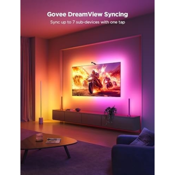 Govee TV Backlight 3 Lite with Fish-Eye Correction Function Sync to 55-65 Inch - Image 5