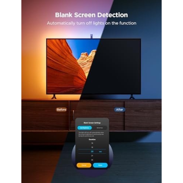 Govee TV Backlight 3 Lite with Fish-Eye Correction Function Sync to 55-65 Inch - Image 7
