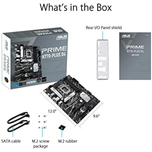 ASUS Prime H770-PLUS D4 Intel® H770(13th and 12th Gen) LGA 1700 ATX Motherboard - Image 7