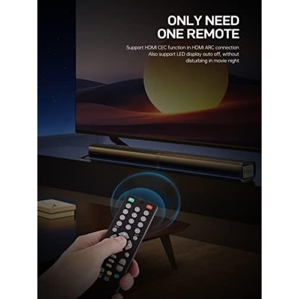TUFUTURE ar 2 in 1 Separable MEVOSTO 2.2CH Soundbar for TV 80W Built-in Dual - Image 6