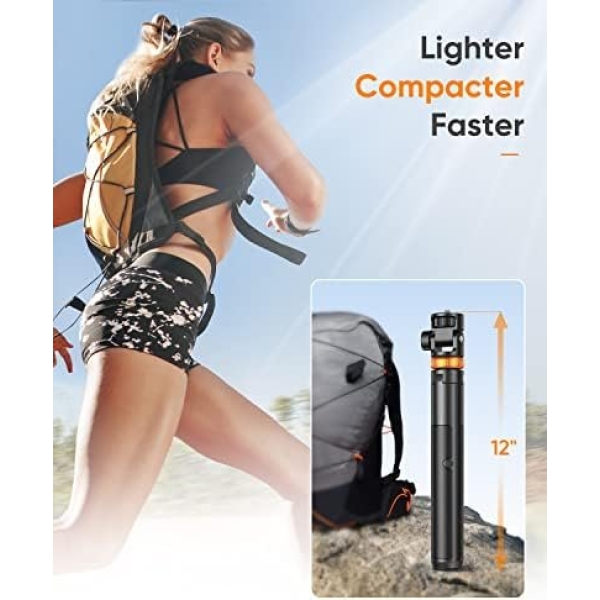 Newest 62" Phone Tripod, EUCOS Tripod for iPhone & Selfie Stick Tripod - Image 5