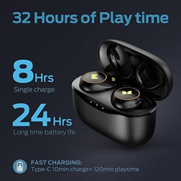 Monster Wireless Earbuds, Achieve 300 AirLinks Bluetooth Headphones Touch - Image 5