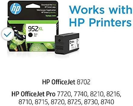 HP 952XL Black High-yield Ink Cartridge | Works with HP OfficeJet 8702, HP - Image 2