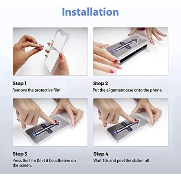 LK 3 Pack iPhone 13 Screen Protector with 3 Pack Camera Lens Protector - Image 7