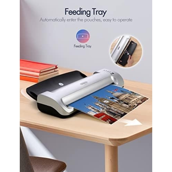 Laminator Machine, SINOPUREN 13-inch Thermal Laminator, with Paper Trimmer - Image 2