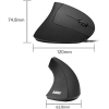 Anker® Vertical Ergonomic Optical Mouse, Wired, USB, 5 Buttons - Black - Image 6