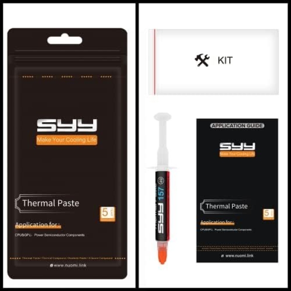 SYY Thermal Paste with Toolkit, 4g CPU Paste Thermal Compound Paste Heatsink - Image 4
