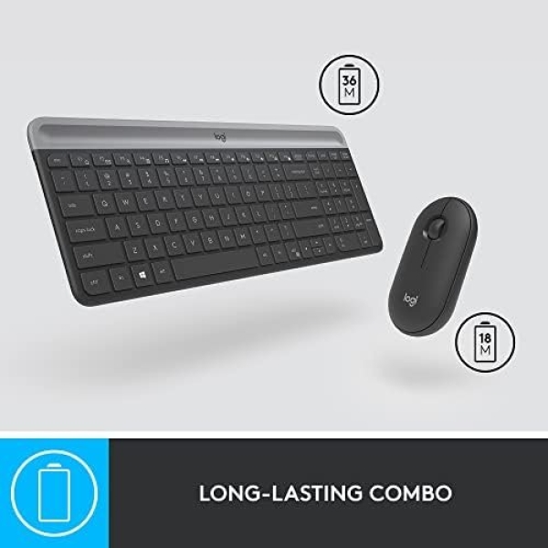 Logitech MK470 Slim Wireless Keyboard and Mouse Combo - Modern Compact Layout - Image 5