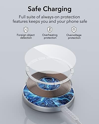 ESR HaloLock Mini Wireless Charger, MagSafe-Compatible Charger Compatible - Image 9