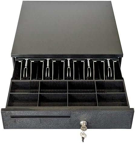 ADD Cash Drawer 16"x16.5"x4" POS Cash Box with Cash Register Till Tray - Image 4