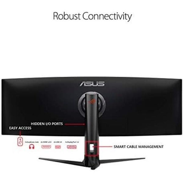 Asus ROG Strix XG49VQ 49” Curved Gaming FreeSync Monitor 144Hz Dual Full HD - Image 5