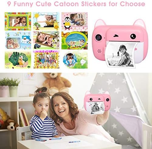 Instant Print Camera for Kids, Upgrade Selfie Kids Camera, Digital Zero Ink - Image 4