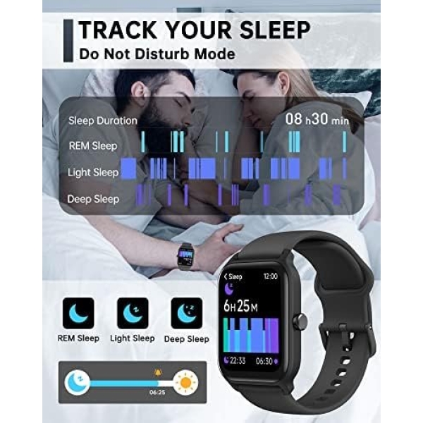 Smart Watch for Men Women, Answer Make Call, Alexa Built-in, 1.8" Touch Screen - Image 4