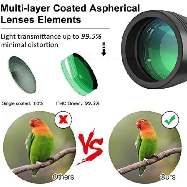 20x50 High Power Binoculars for Adults, Military Compact HD Professional/Daily - Image 2