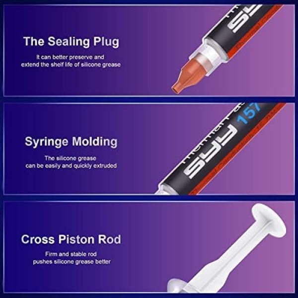 SYY Thermal Paste with Toolkit, 4g CPU Paste Thermal Compound Paste Heatsink - Image 7