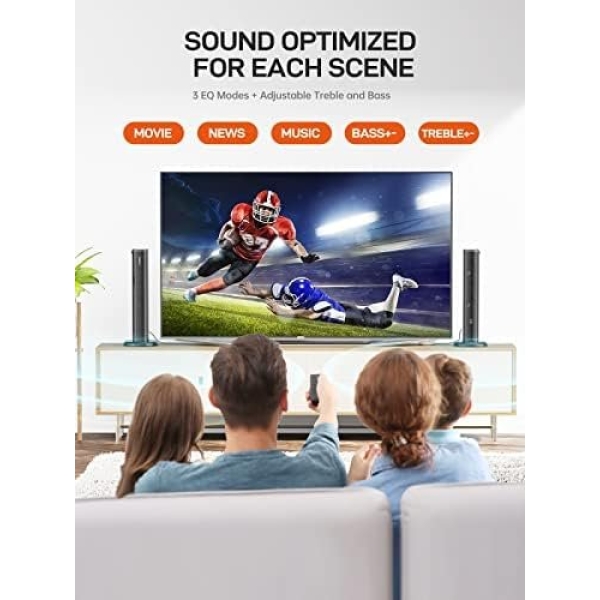 TUFUTURE ar 2 in 1 Separable MEVOSTO 2.2CH Soundbar for TV 80W Built-in Dual - Image 4