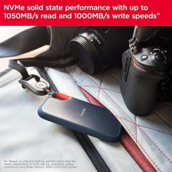 SanDisk 2TB Extreme Portable SSD - Up to 1050MB/s, USB-C, USB 3.2 Gen 2 - Image 4