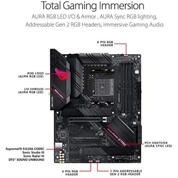 Asus ROG Strix B550-F Gaming WiFi II AMD AM4 (3rd Gen Ryzen) ATX Motherboard - Image 3