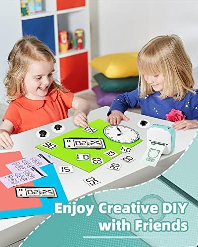 Memoking Label Makers - T02 Mini Portable Small Printer with 3 Rolls Paper - Image 4