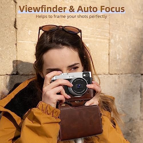 Upgraded 4K Digital Camera with Leather Case, 48MP Vlogging Cameras - Image 2
