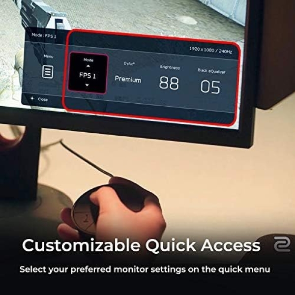 BenQ ZOWIE XL2546K 24.5-inch 240Hz Gaming Monitor | 1080P 1ms DyAc+ Smaller Base - Image 6