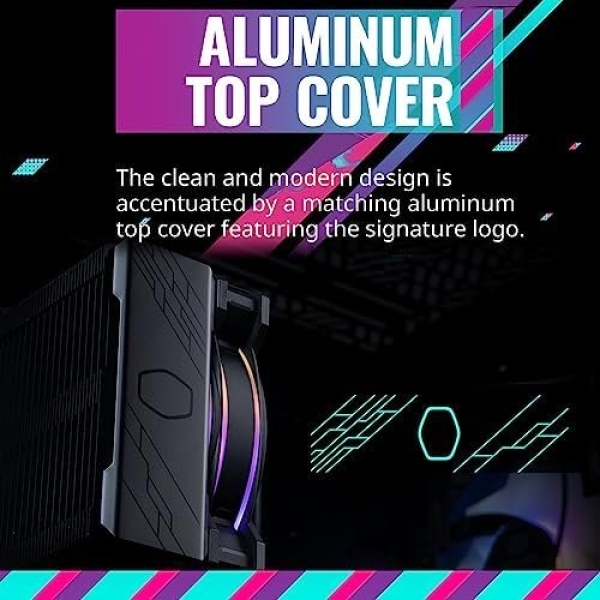 Cooler Master Hyper 212 Halo Black CPU Air Cooler, MF120 Halo² Fan, Dual Loop - Image 8