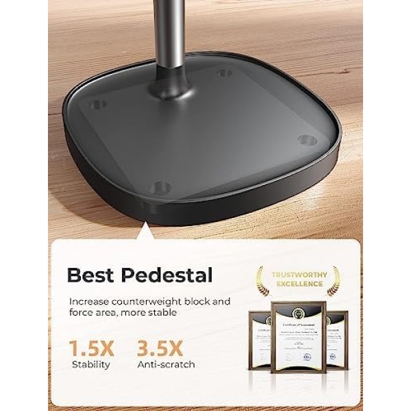 LISEN Cell Phone Stand, Height Angle Adjustable Phone Holer for Desk, Taller - Image 5