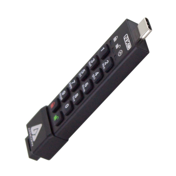 Apricorn 128GB Aegis Secure Key 3 NXC 256-Bit Hardware-Encrypted USB 3.2 Type C Flash Drive - Image 4